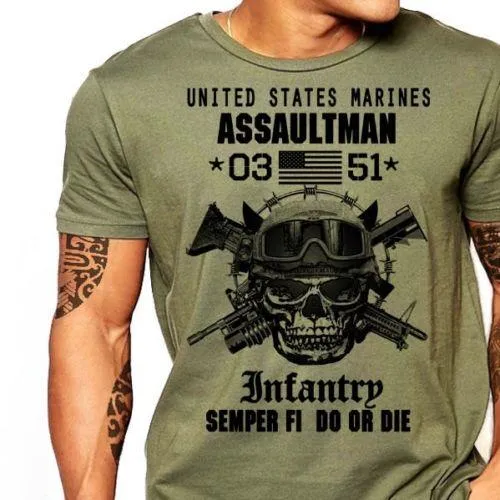 West Louis™ US Marines Infantry Assaultman T-Shirt