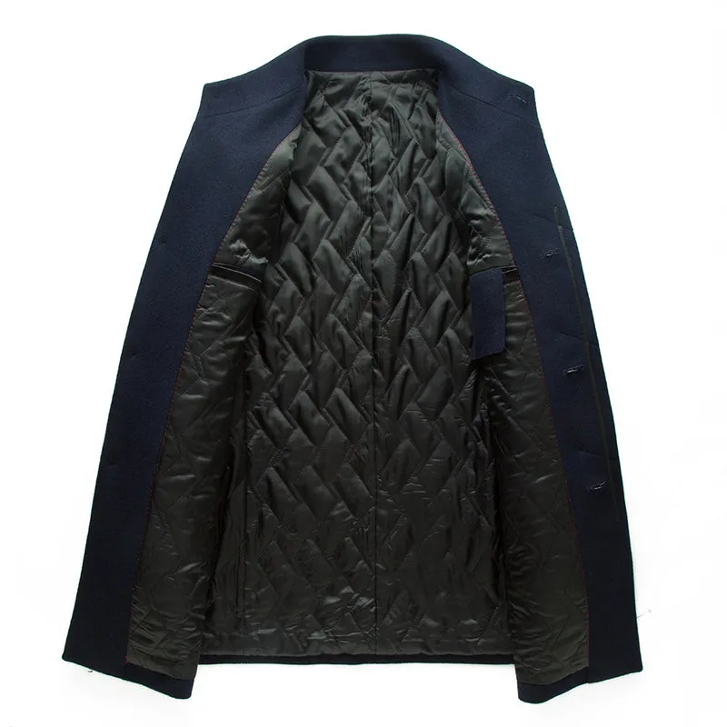 West Louis™ Winter Cashmere Single Breasted Overcoat