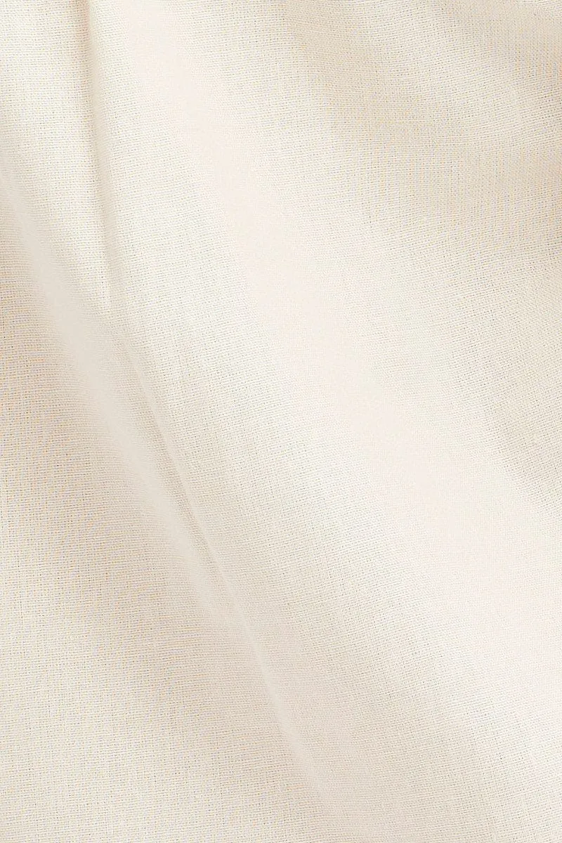 White Shirt Top Long Sleeve Collared