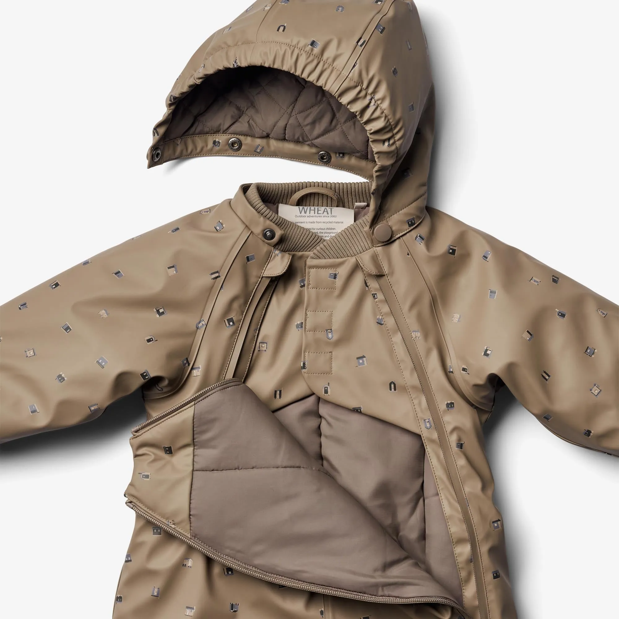 Wintersuit Evig | Baby - dry grey houses