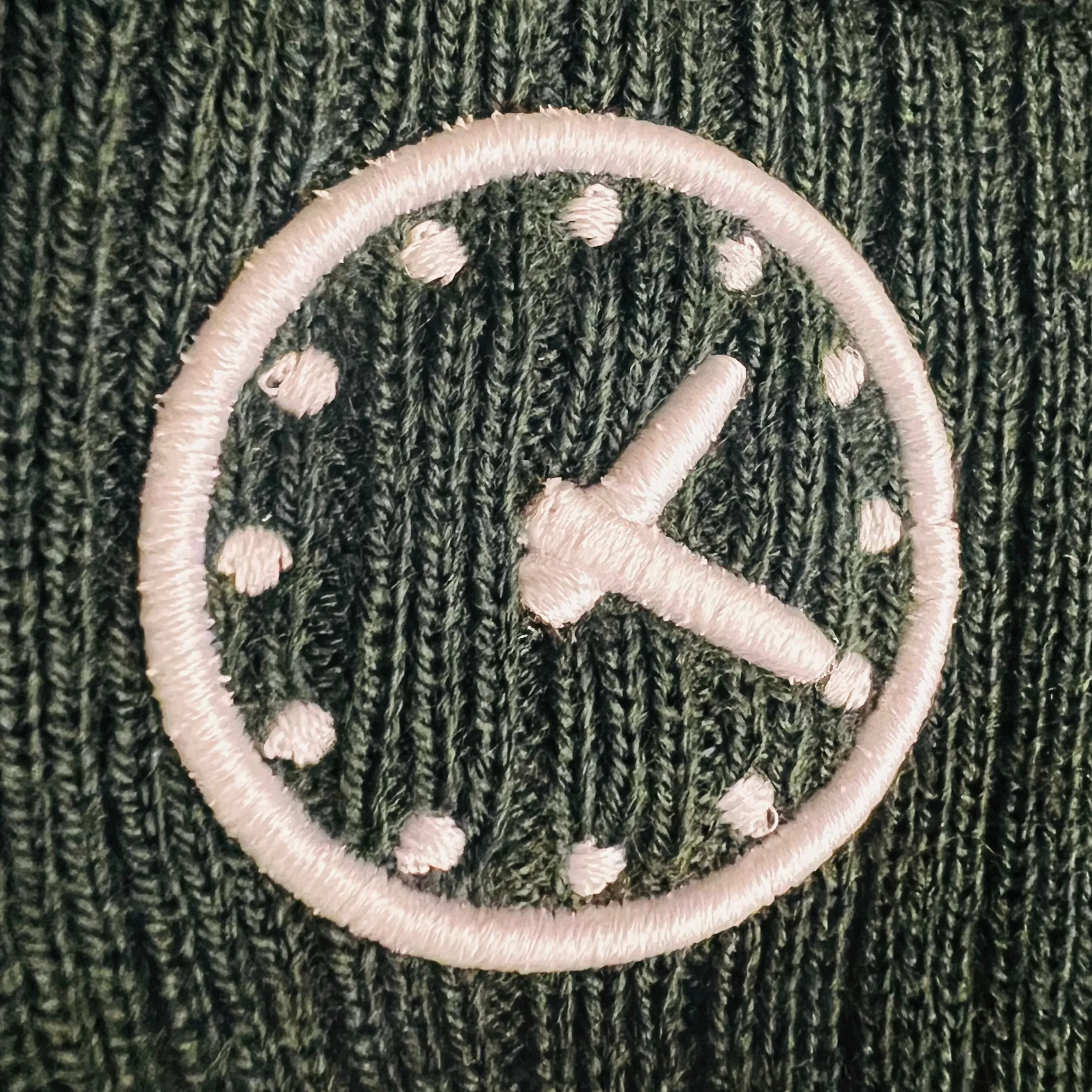 WRIGLEY CLOCK BEANIE.